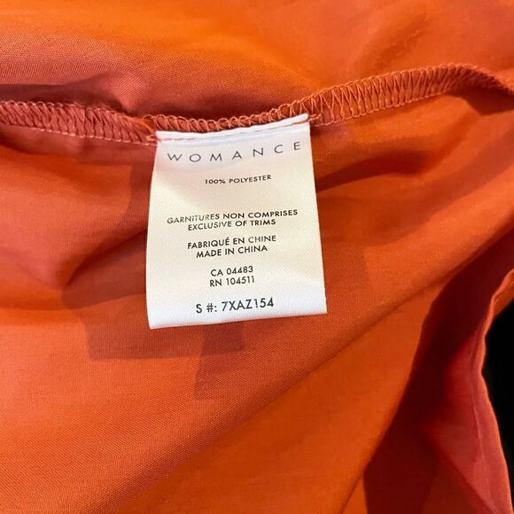 NWT Burnt Orange Tier Dress With Collar 💚🌻 - Picture 7 of 8